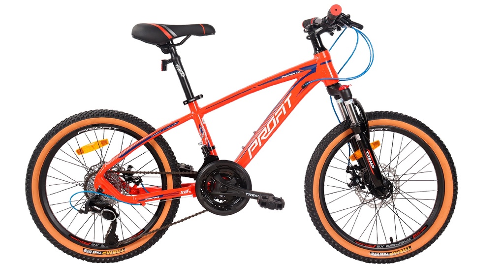 [7705084317312] BICICLETA PROFIT 20er JASPER X2 (ALUMINIO) 3x8 VEL EN CAJA IND. ENSAMBLE PARCIAL (Rojo)