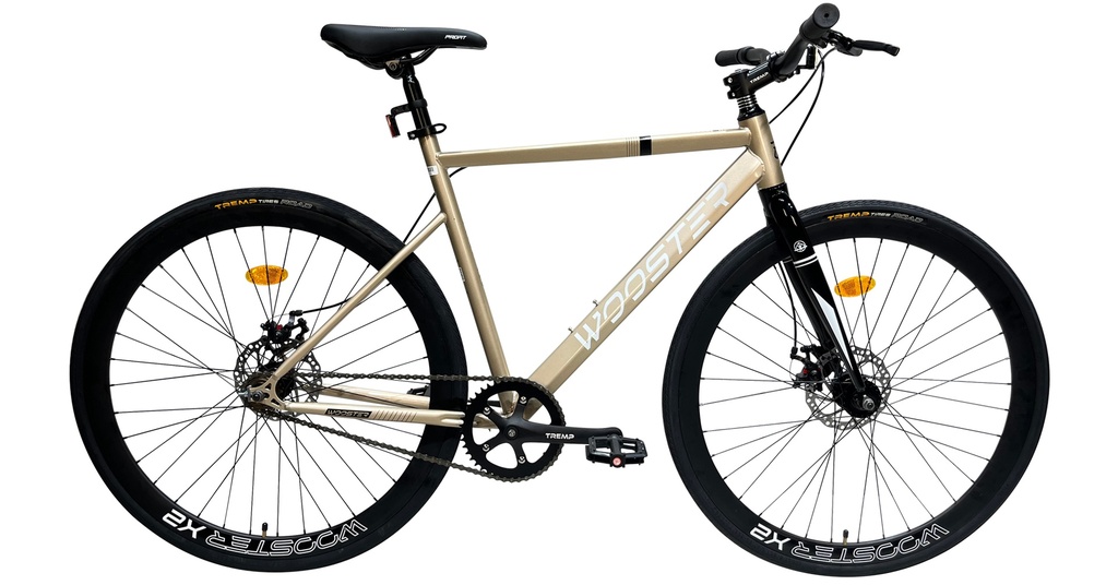 [7705084318166] BICICLETA PROFIT 700C WOOSTER X2 (Acero) 1 VEL (Beige)
