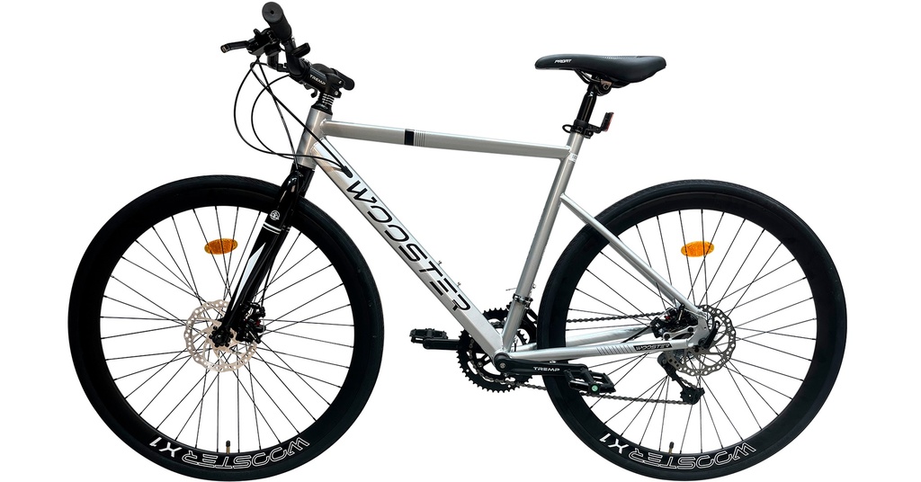[7705084318234] BICICLETA PROFIT 700C WOOSTER X1 (Acero) 7 VEL (Cromado)