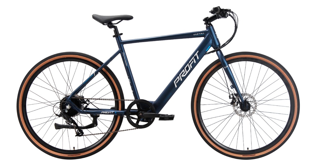 [7705084326031] BICICLETA PROFIT ELECTRICA 700C VASTRA FITNESS 8 VEL 51CM AZUL OSCURO