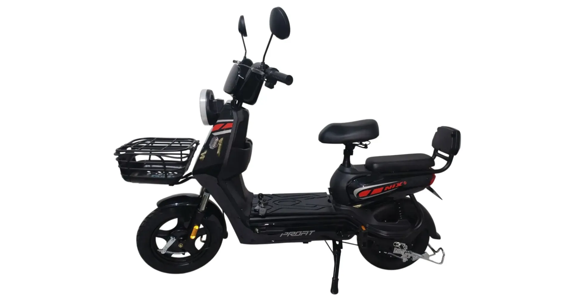 BICIMOTO ELÉCTRICA CON PEDALES PROFIT NIX PLUS 500W NEGRA BATERÍA PLOMO ACIDO 48V/12AH